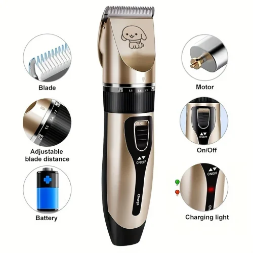 Electric Pet Hair Trimmer Kit – Professional Precision Clippers for Dogs & Cats