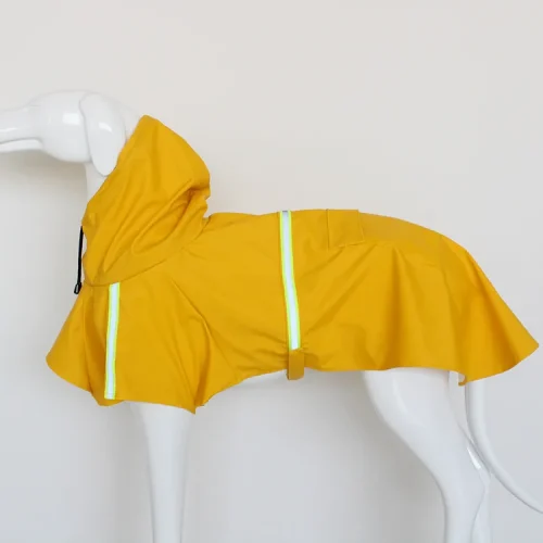 Dog Cape-style reflective stripe raincoat windproof hooded raincoat