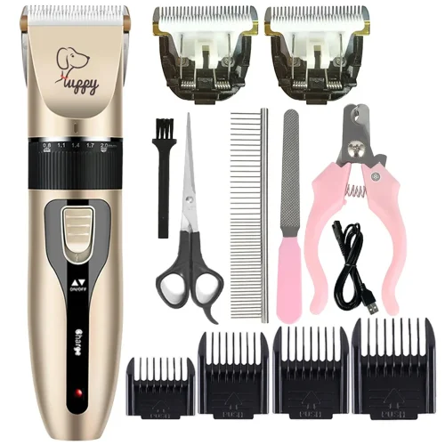 Dog/Cat Clippers Professional Trimmer Shaver Set Cordless Rechargeable